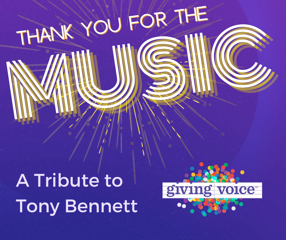 Graphic for concert "Thank You for the Music a Tribute to Tony Bennett"